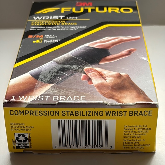 3M Futuro Wrist Left Brace for Compression and Support in Black - Picture 14 of 14